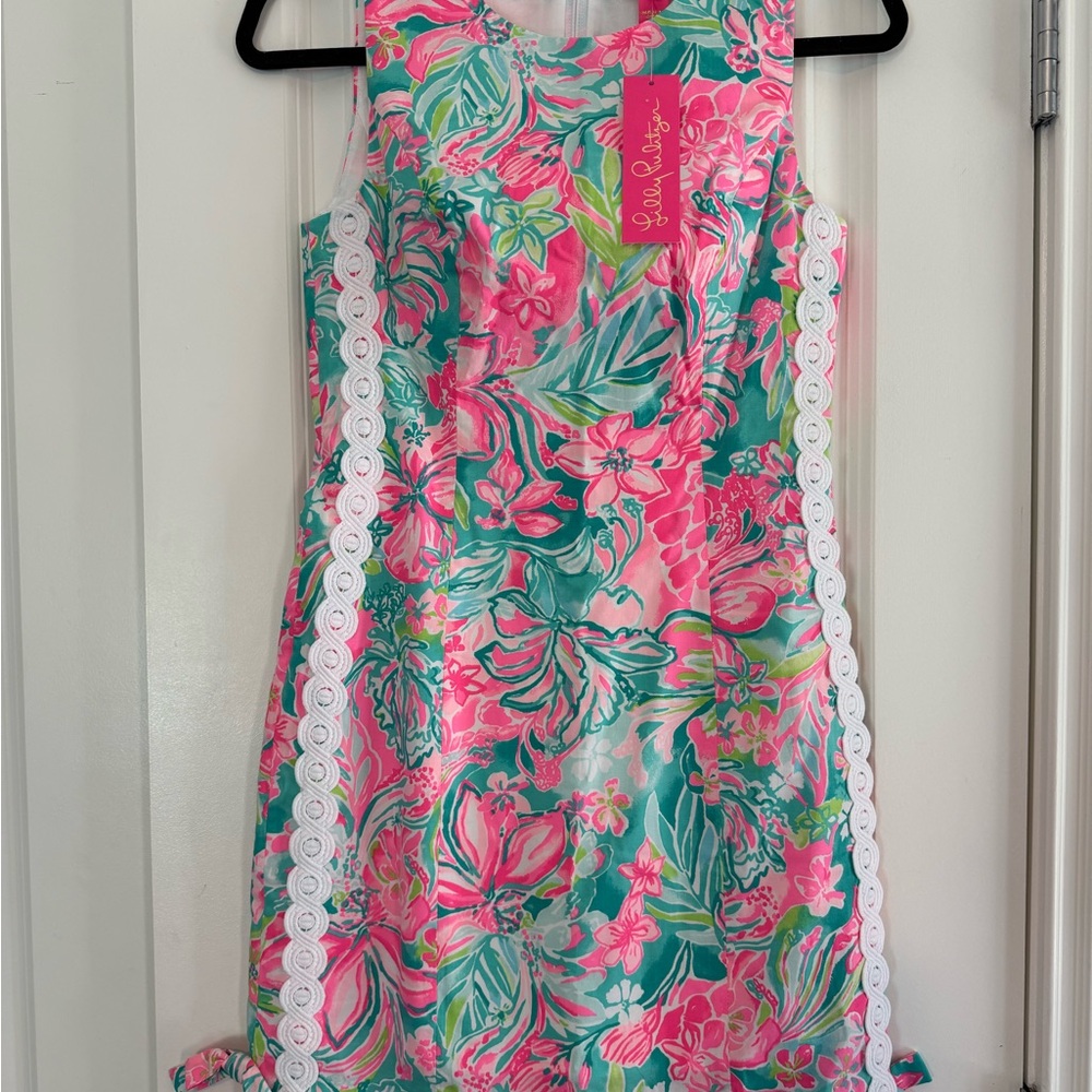 Lilly Pulitzer NWT Mila Stretch Shift in Multi Hot on the Scene 00